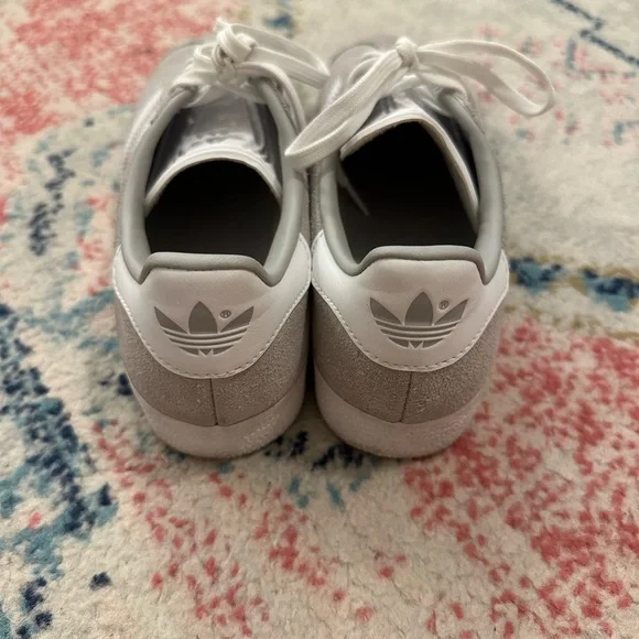 Adidas Gazelle Suede Sneakers in Gray and White - Picture 8 of 10